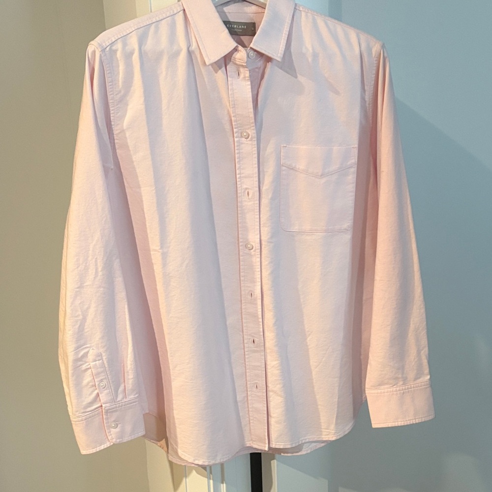 Everlane Blush Pink Collared Shirt Size 12